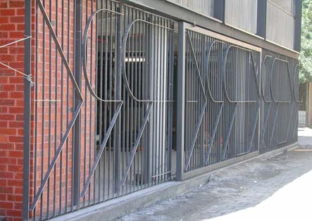 View from laneway of rear gate